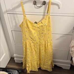 Hollister Yellow Floral Mini Dress